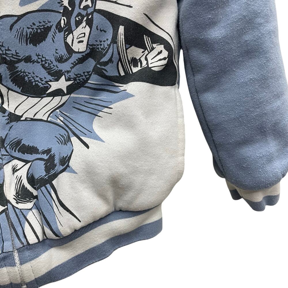 Marvel Avengers Superhero Hulk, Captain America and Iron Man Hoodie Boys Size 7 - Picture 5 of 10